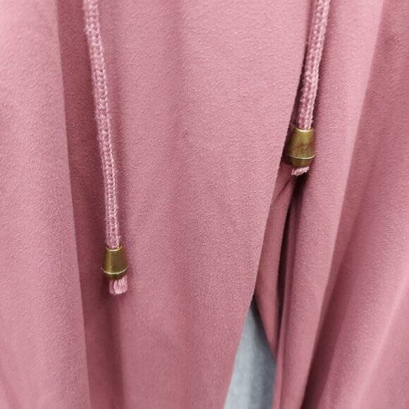 Indera Womens Jogger Pants S/M Pink Zippered Pockets Drawstring - Picture 3 of 4